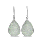 Starborn SI Opal Quartz Drusy Drop Earrings in Sterling Silver
