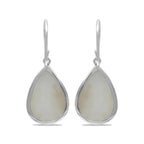 Starborn SI Opal Quartz Drusy Drop Earrings in Sterling Silver