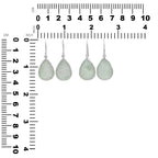 Starborn SI Opal Quartz Drusy Drop Earrings in Sterling Silver