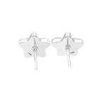 Starborn Drusy Quartz Star Post Earrings in Sterling Silver