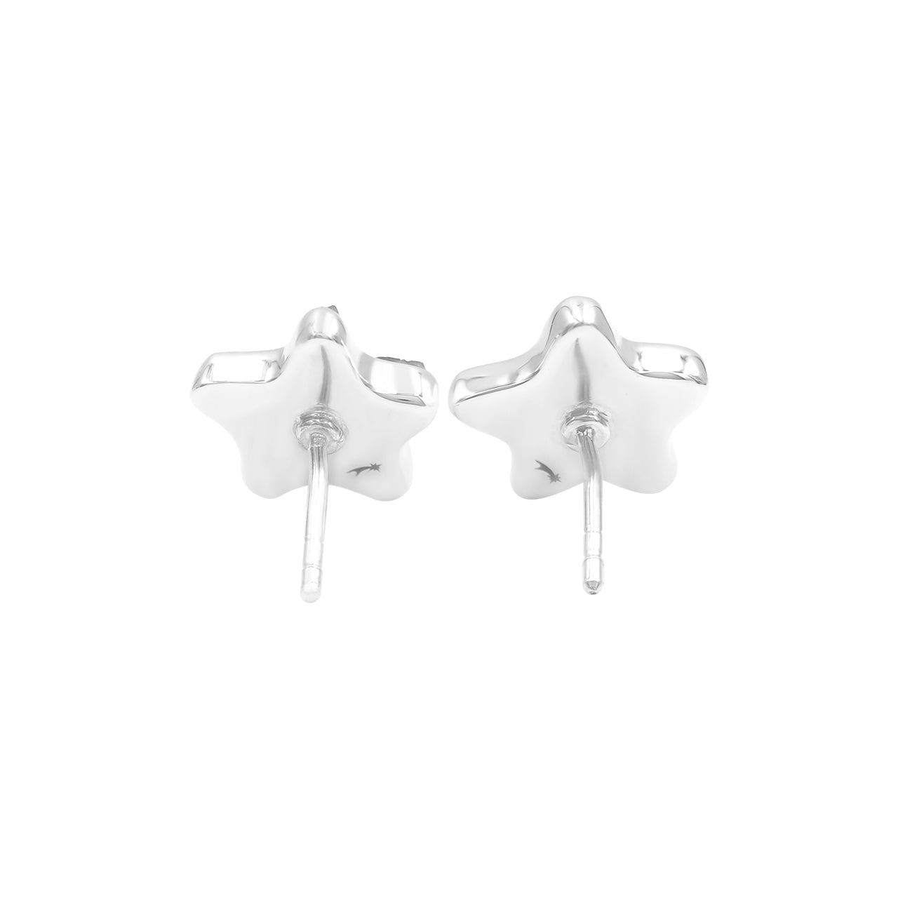 Starborn Drusy Quartz Star Post Earrings in Sterling Silver