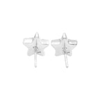Starborn Drusy Quartz Star Post Earrings in Sterling Silver