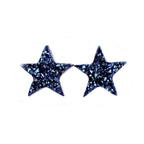 Starborn Drusy Blue Star Cabochons 20mm - 1 Pair