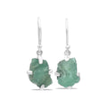 Starborn Emerald Crystal Drop Earrings in Sterling Silver