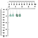 Starborn Emerald Crystal Drop Earrings in Sterling Silver