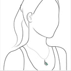Starborn Gemstone Eagle Claw Pendant in Sterling Silver