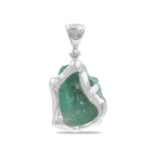 Starborn Emerald Crystal Pendant in Sterling Silver