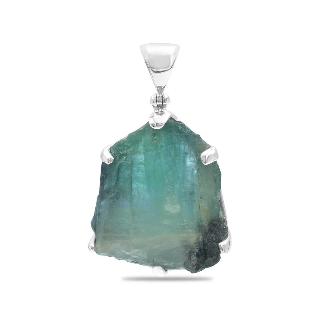 Starborn Emerald Crystal Pendant in Sterling Silver