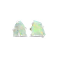 Starborn Rough Ethiopian Opal Post Earrings in Sterling Silver