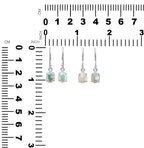Starborn Ethiopian Opal Faceted Dangle Earrings in Sterling Silver