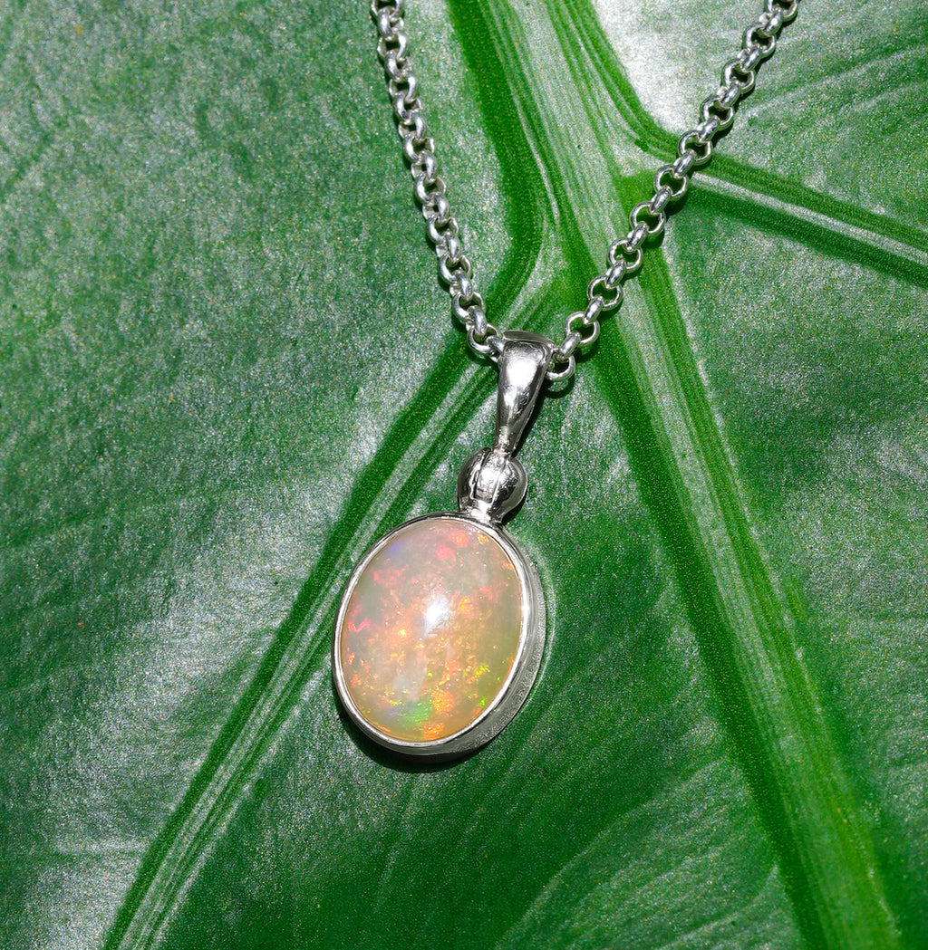Starborn Ethiopian Opal Pendant in Sterling Silver
