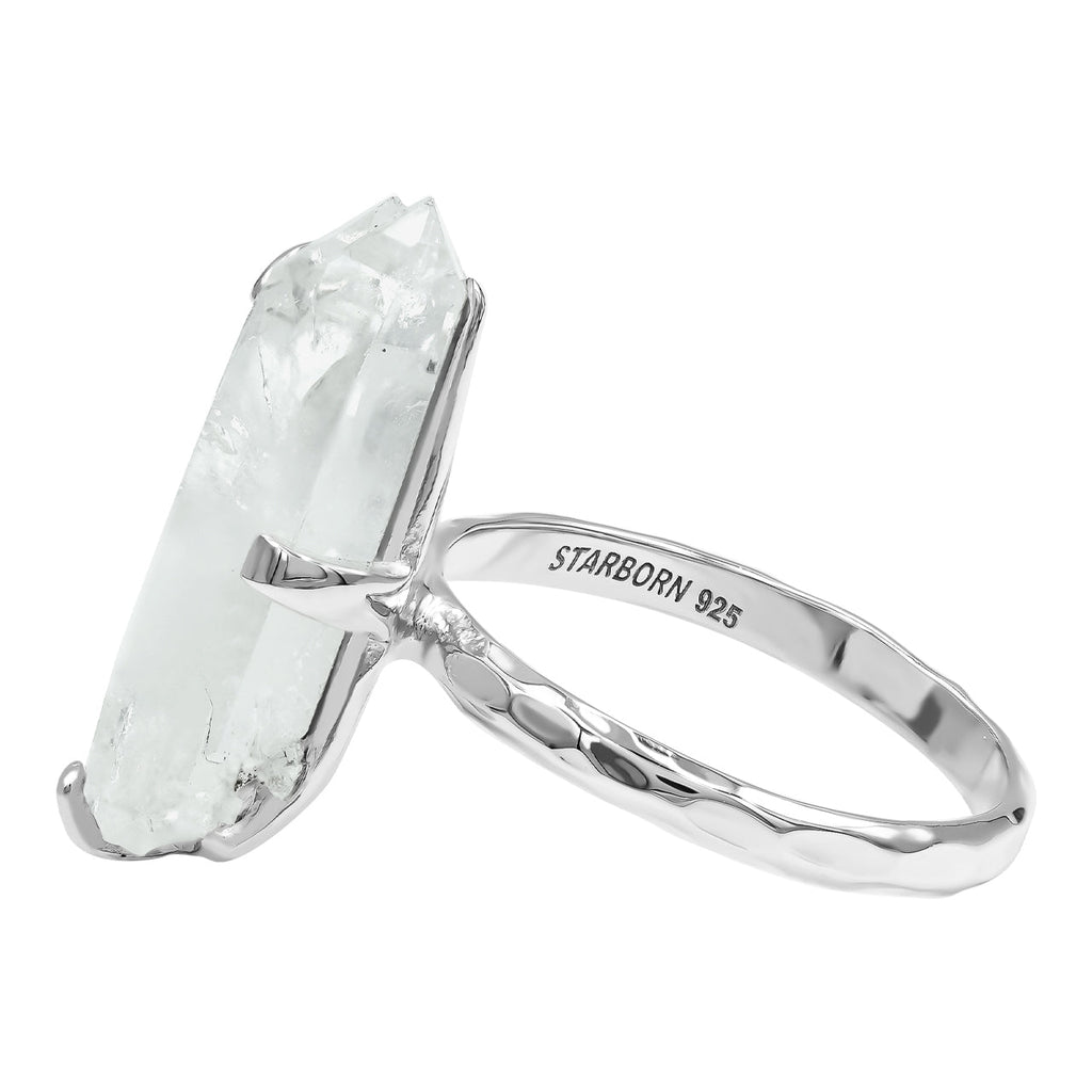 Starborn Faden Quartz Prong Set Ring in Sterling Silver