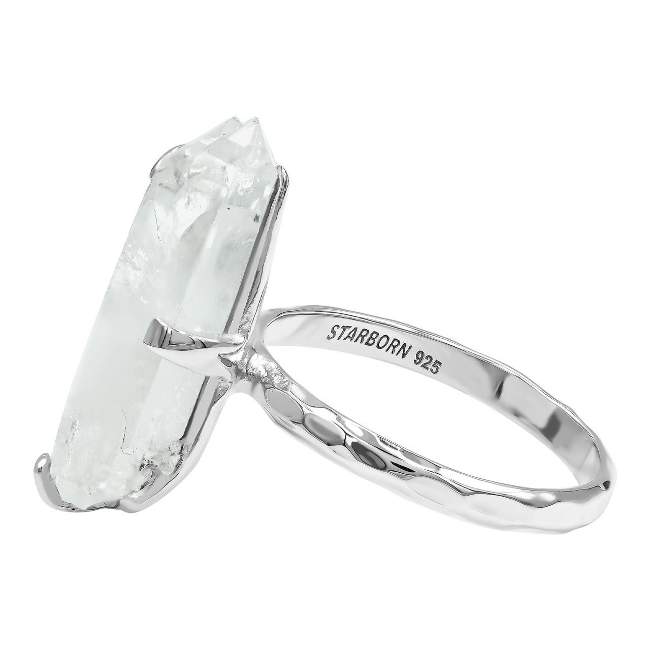 Starborn Faden Quartz Prong Set Ring in Sterling Silver