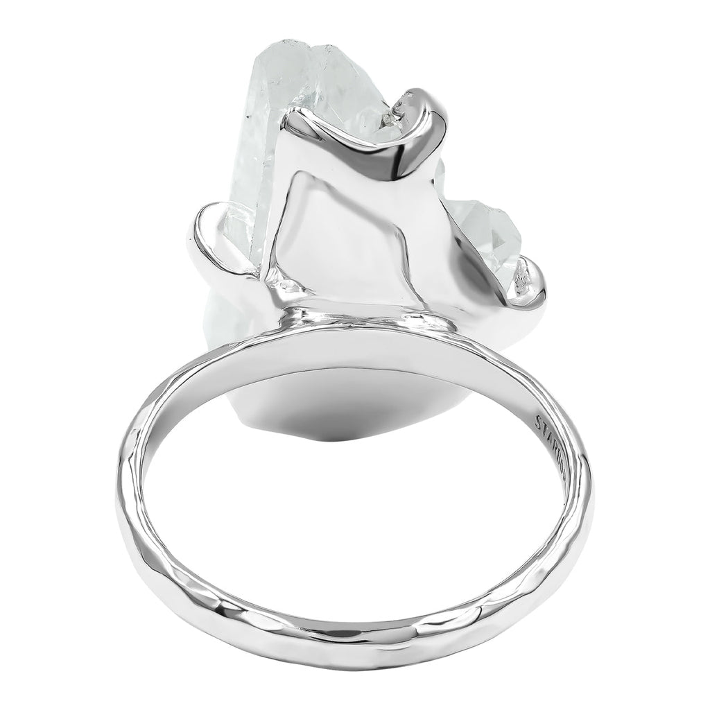 Starborn Faden Quartz Prong Set Ring in Sterling Silver