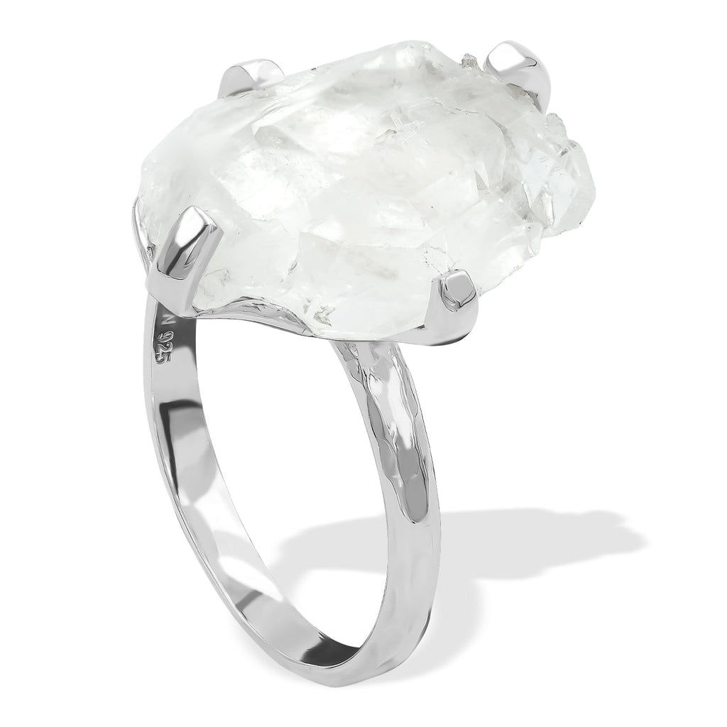 Starborn Faden Quartz Prong Set Ring in Sterling Silver