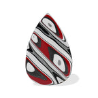 Starborn Red & Black Fordite Pear Cabochon (1 Piece)