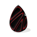 Starborn Red & Black Fordite Pear Cabochon (1 Piece)