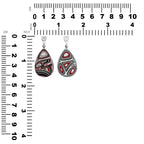 Starborn Red Fordite Pendant in Sterling Silver