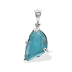 Starborn Fluorite Prong Set Pendant in Sterling Silver
