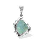 Starborn Fluorite Prong Set Pendant in Sterling Silver