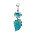 Starborn Green Fluorite Combination Pendant in Sterling Silver