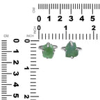 Starborn Green Fluorite Prong Set Ring in Sterling Silver