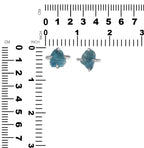Starborn Blue Fluorite Prong Set Ring in Sterling Silver