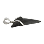 Starborn Dark Fossil Shark Tooth Pendant in Sterling Silver