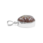 Starborn Fossil Sea Urchin Bezel Pendant in Sterling Silver