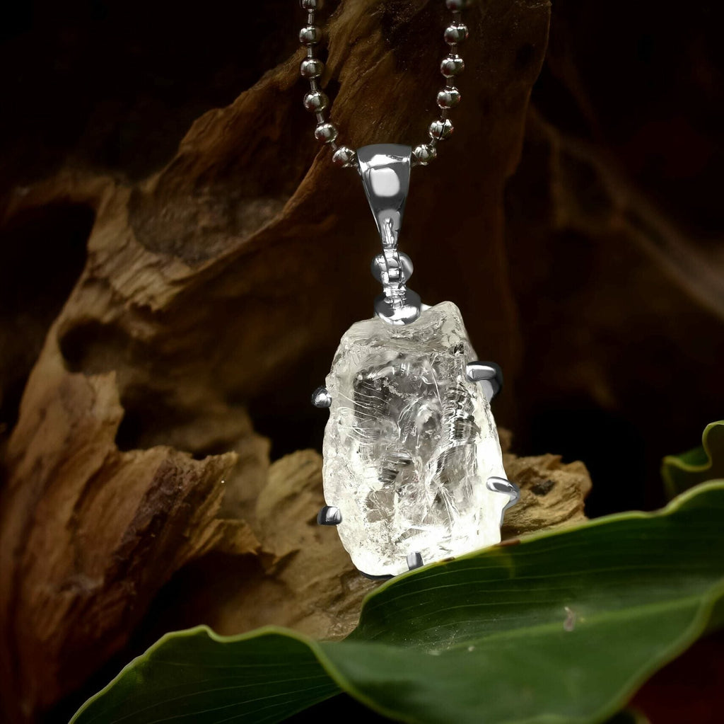 Starborn Goshenite Pendant in Sterling Silver