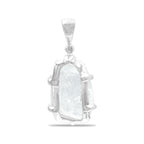 Starborn Goshenite Pendant in Sterling Silver
