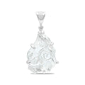 Starborn Goshenite Rough Pendant in Sterling Silver
