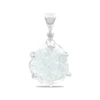 Starborn Goshenite Rough Pendant in Sterling Silver