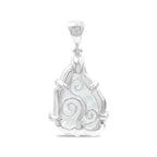 Starborn Goshenite Rough Pendant in Sterling Silver