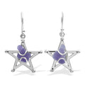 Starborn Grape Chalcedony Star Cage Earring in Sterling Silver