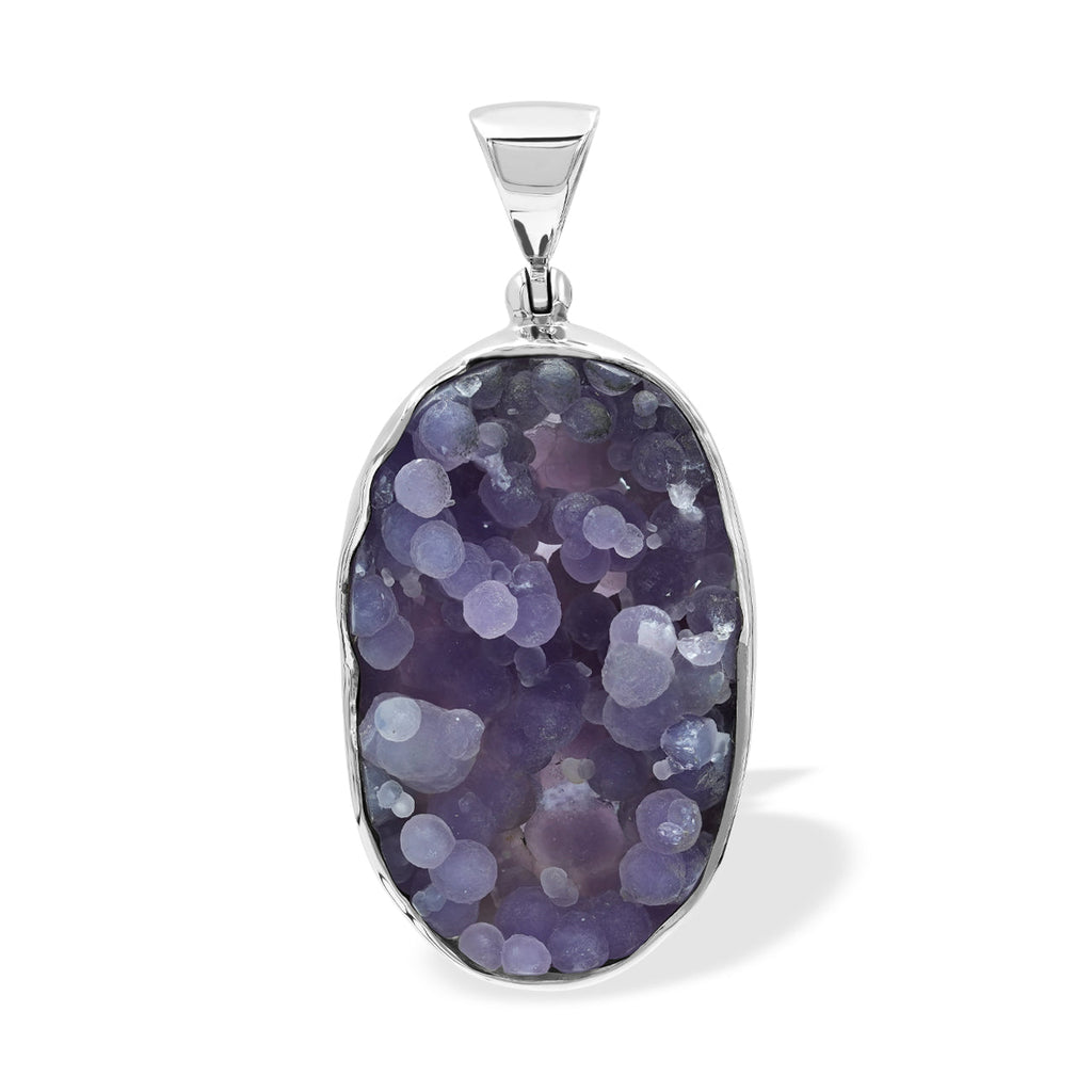 Starborn Grape Chalcedony Pendant in Sterling Silver