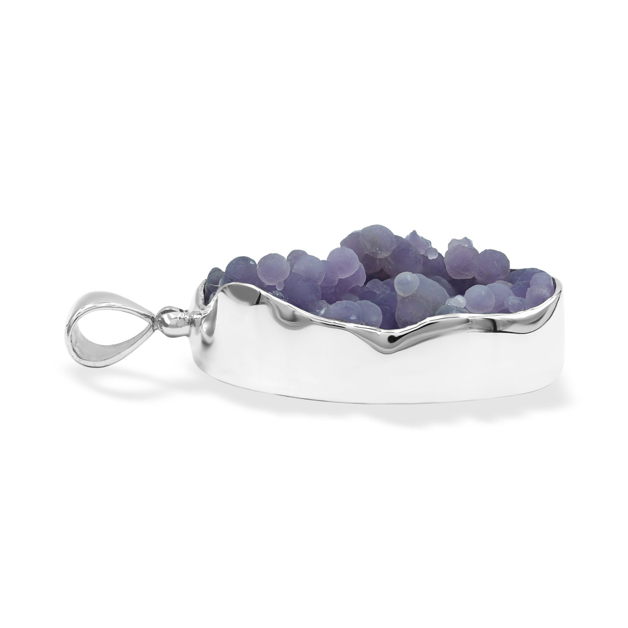 Starborn Grape Chalcedony Pendant in Sterling Silver
