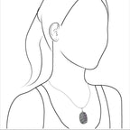 Starborn Grape Chalcedony Pendant in Sterling Silver