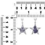 Starborn Grape Chalcedony Star Cage Pendant in Sterling Silver