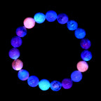 Starborn Fluorescent Hackmanite Beaded Elastic Bracelet