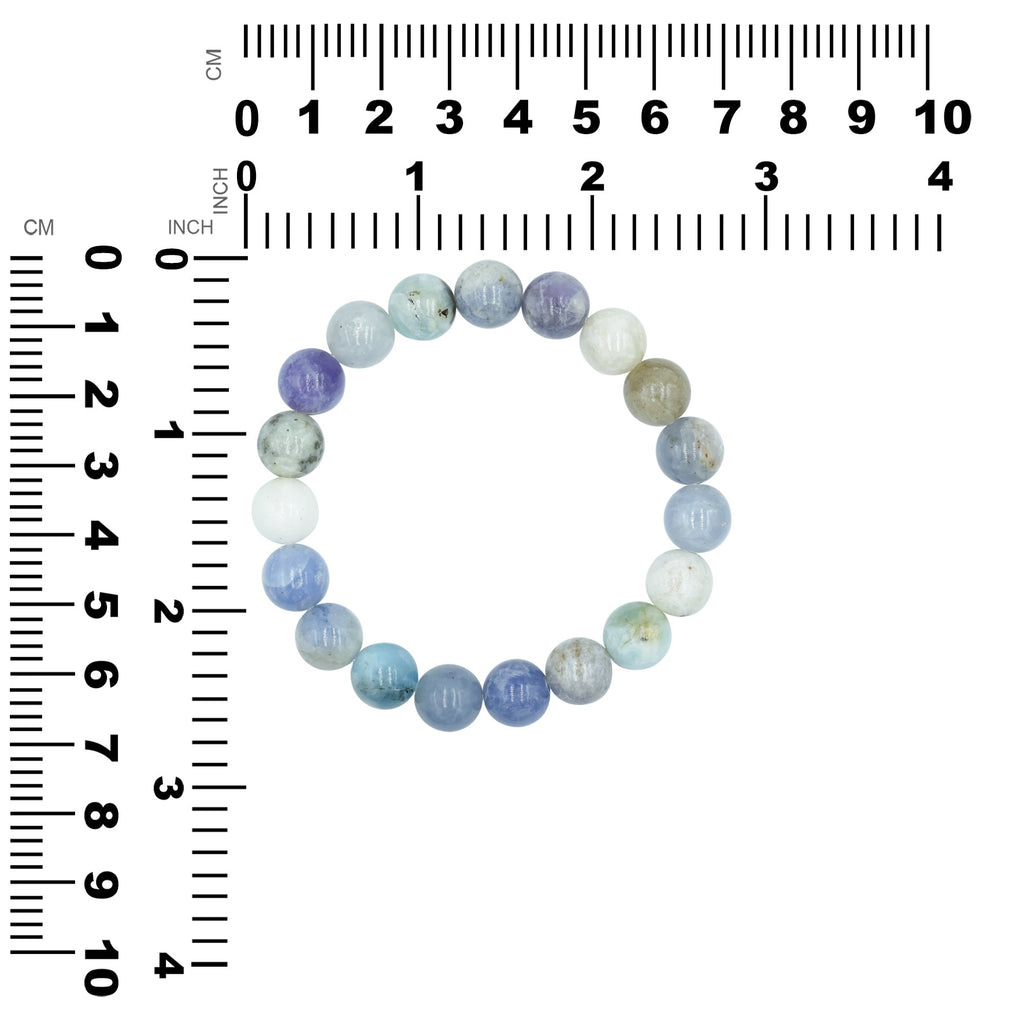Starborn Fluorescent Hackmanite Beaded Elastic Bracelet
