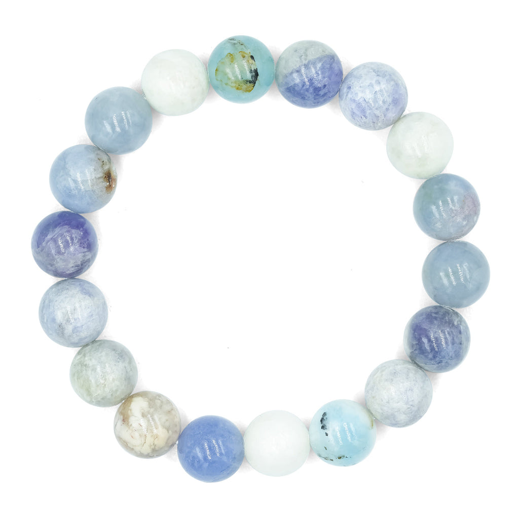 Starborn Fluorescent Hackmanite Beaded Elastic Bracelet