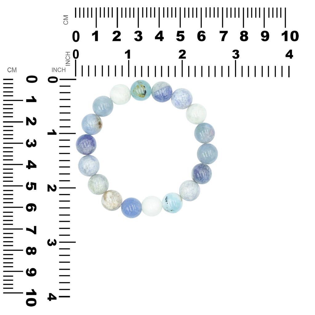 Starborn Fluorescent Hackmanite Beaded Elastic Bracelet