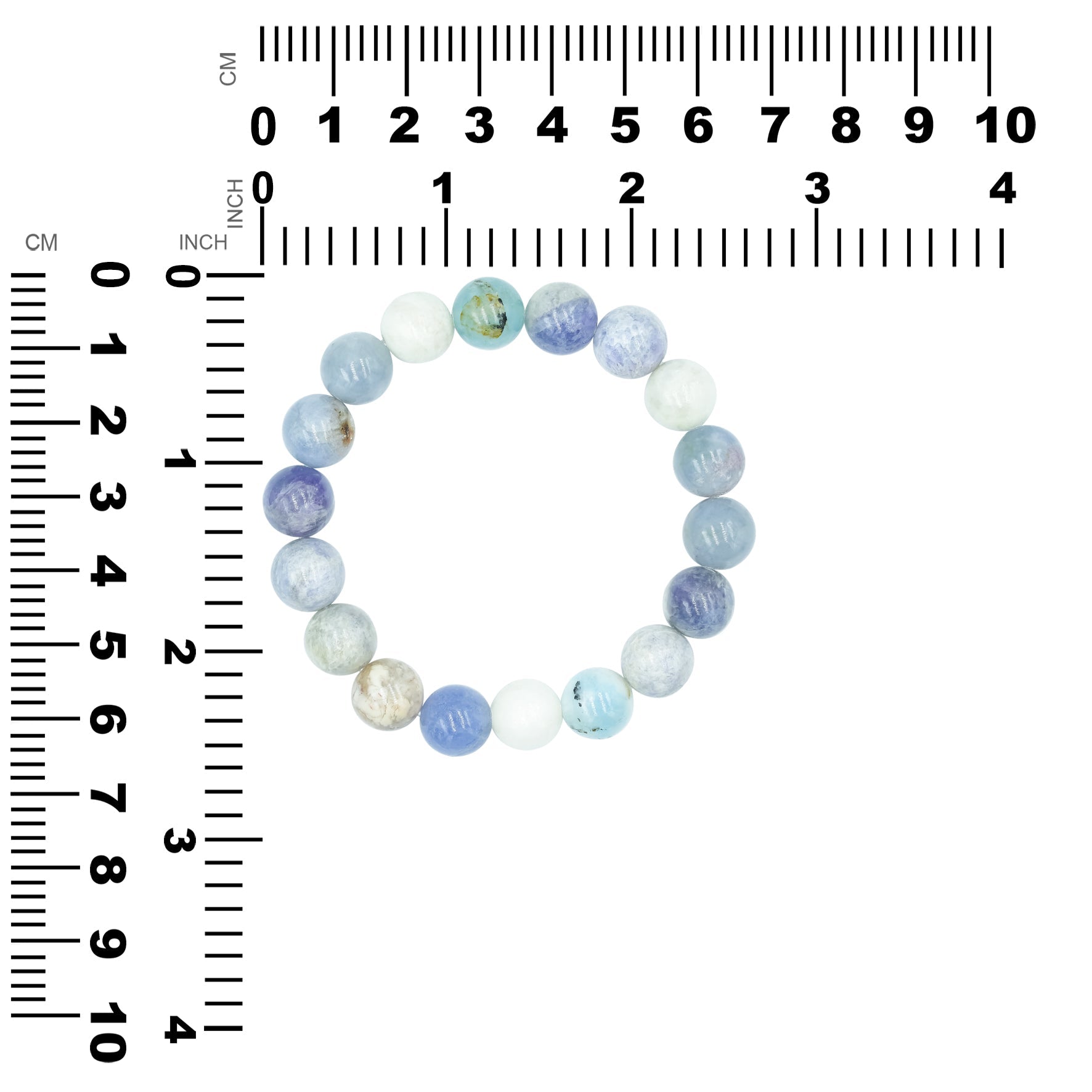 Starborn Fluorescent Hackmanite Beaded Elastic Bracelet