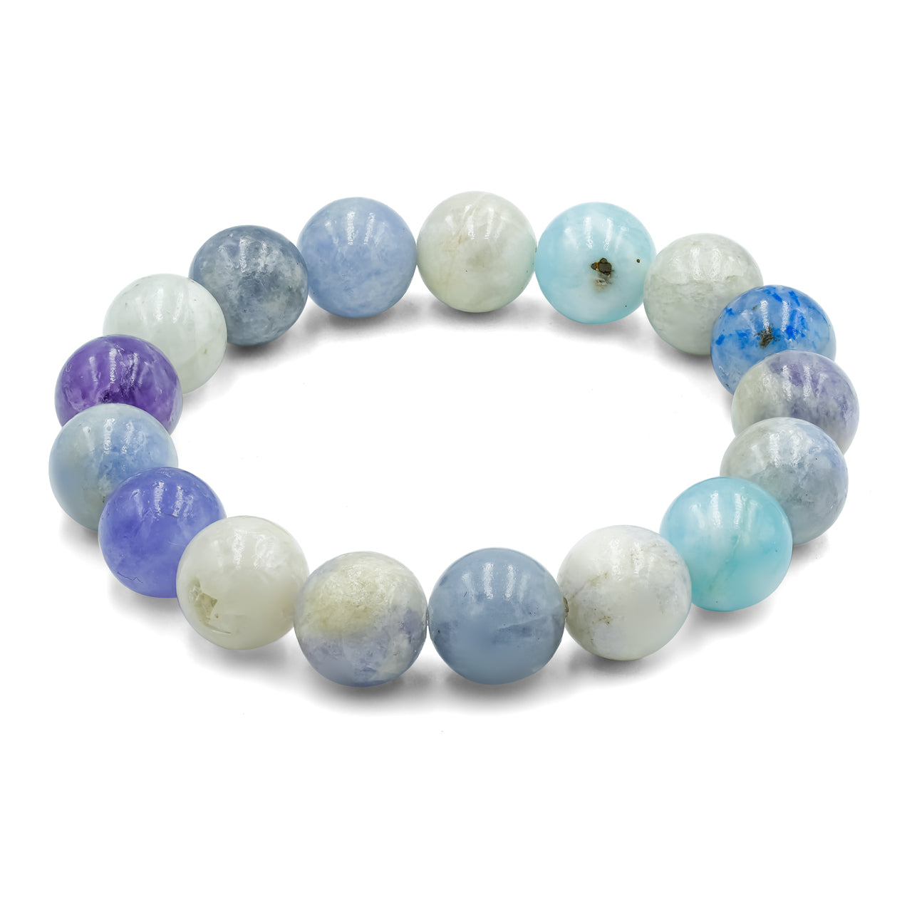 Starborn Fluorescent Hackmanite Beaded Elastic Bracelet
