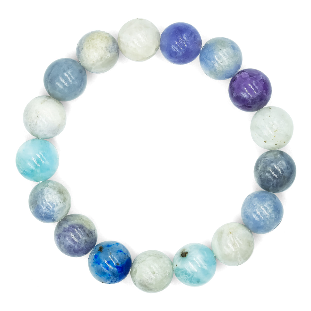 Starborn Fluorescent Hackmanite Beaded Elastic Bracelet