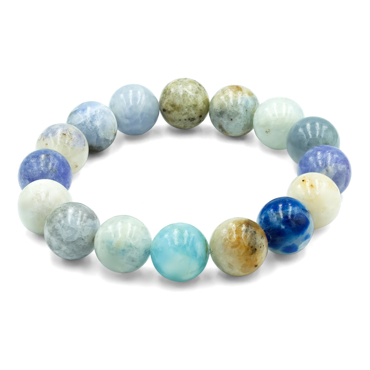 Starborn Fluorescent Hackmanite Beaded Elastic Bracelet