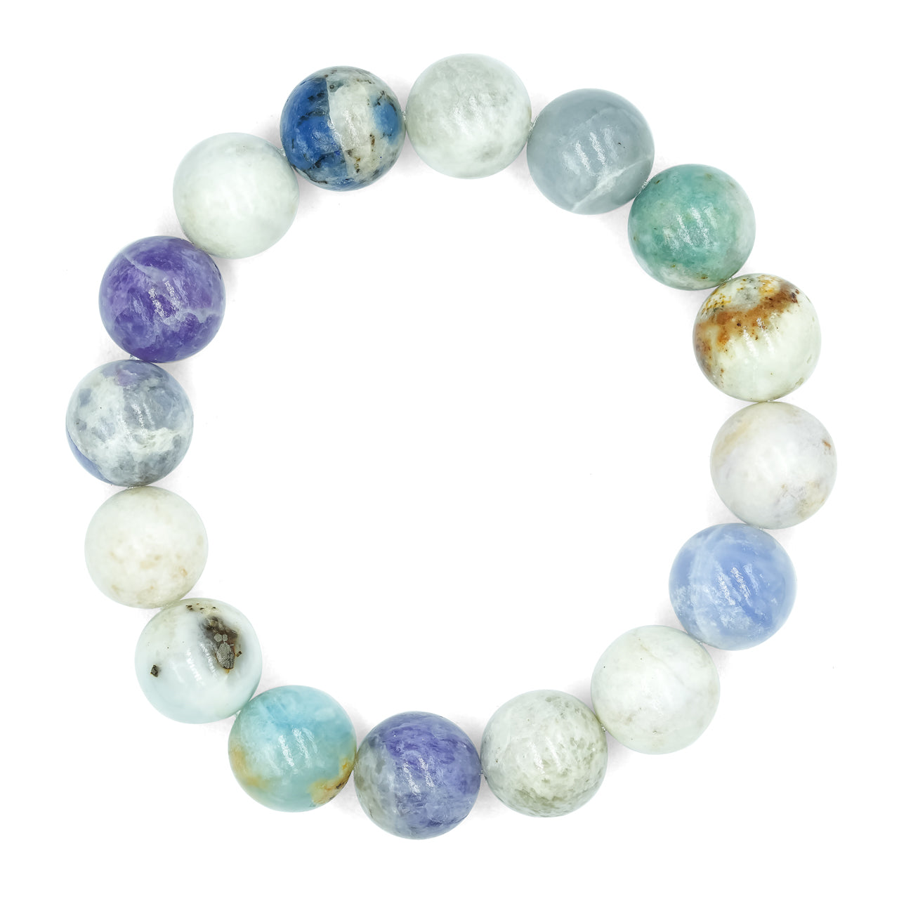 Starborn Fluorescent Hackmanite Beaded Elastic Bracelet