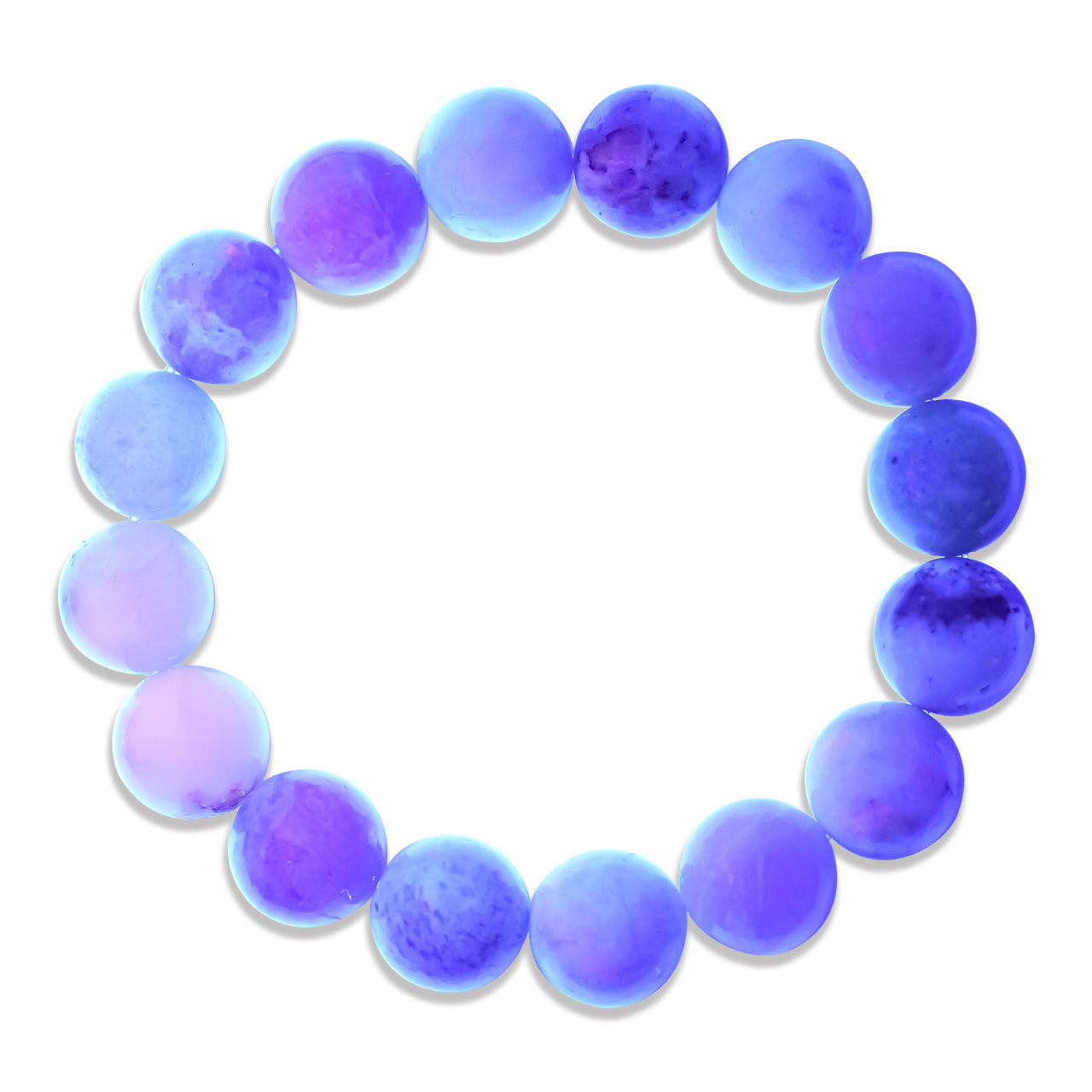 Starborn Fluorescent Hackmanite Beaded Elastic Bracelet