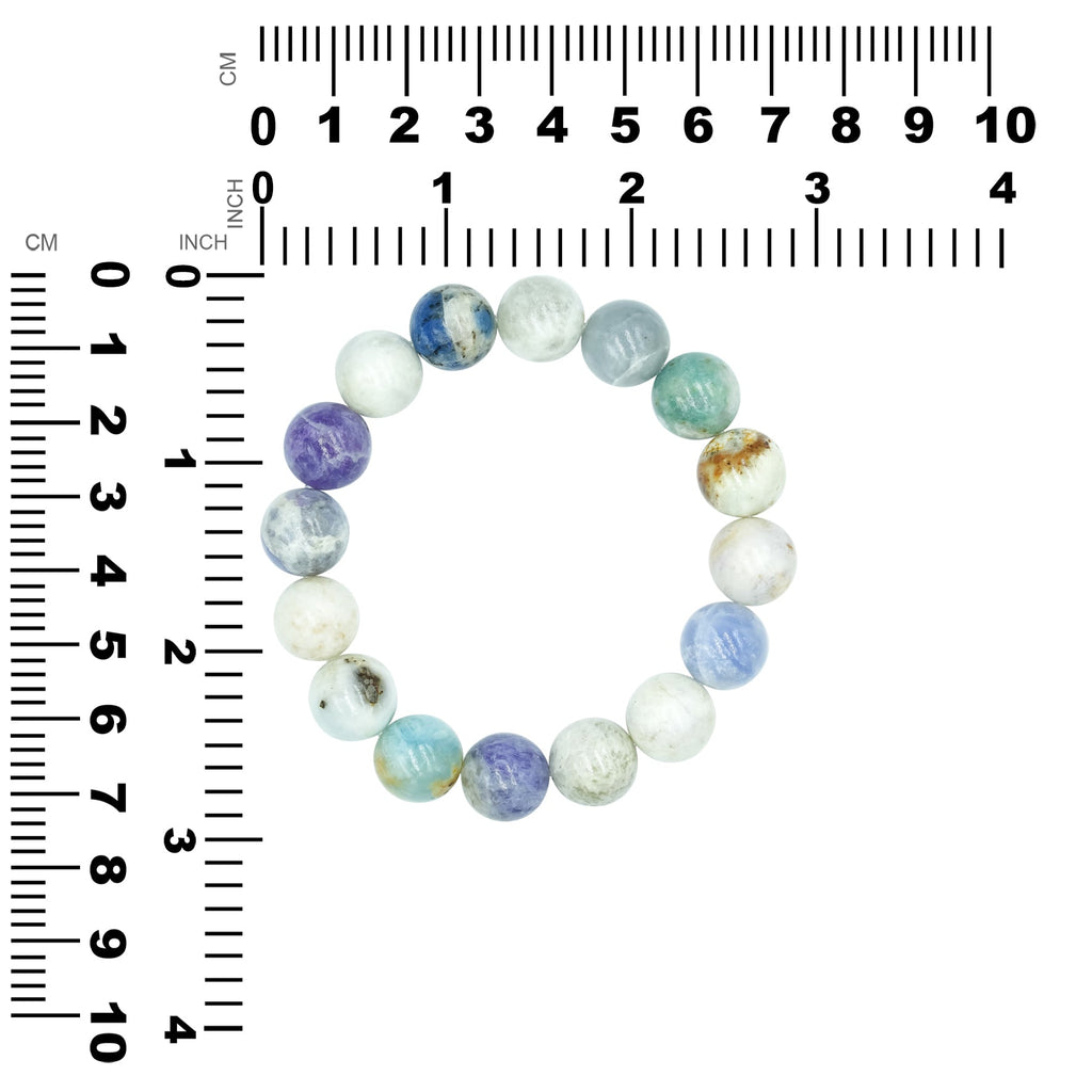 Starborn Fluorescent Hackmanite Beaded Elastic Bracelet